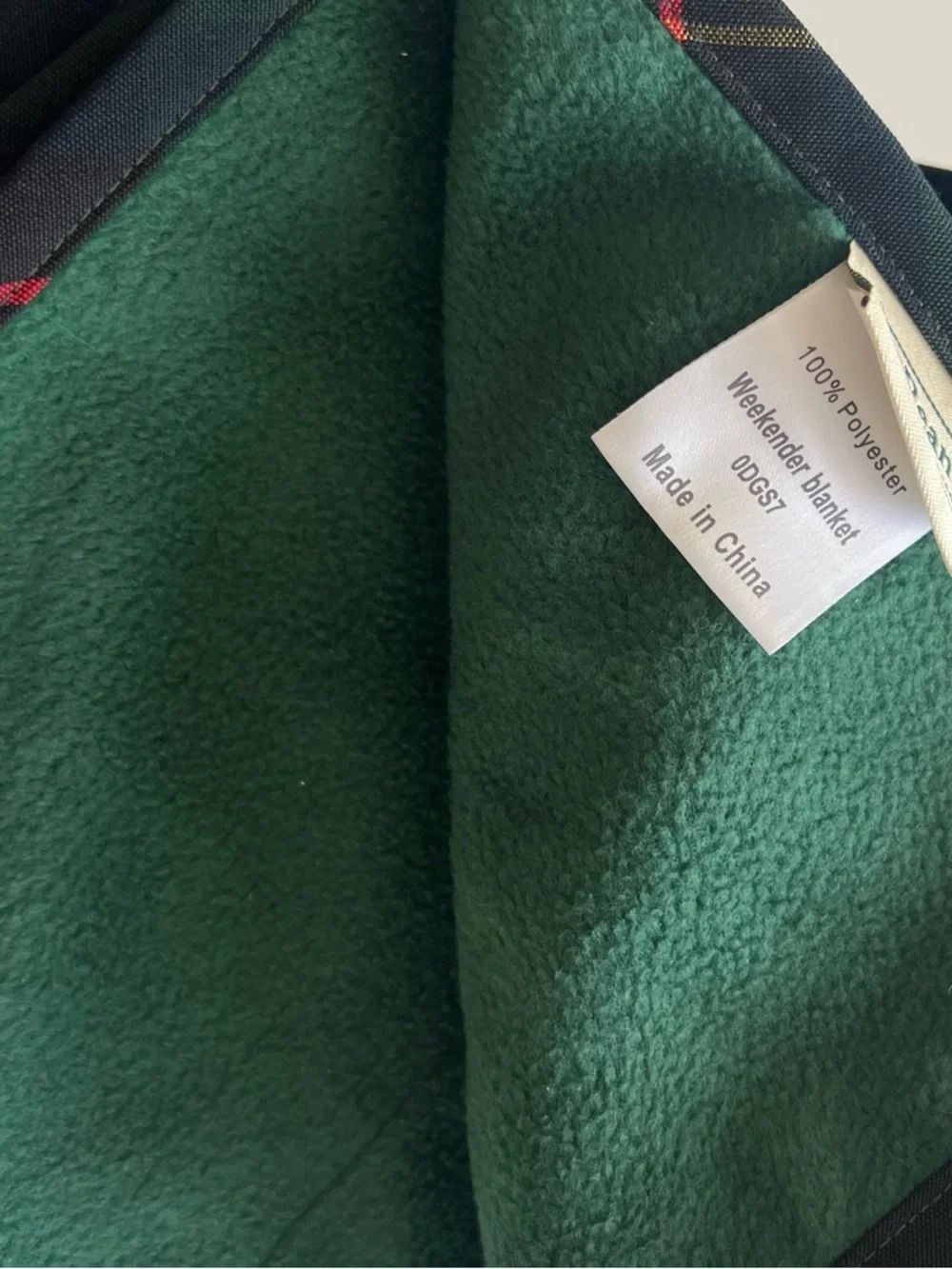 L.L. Bean Weekender Blanket Plaid Picnic Outdoor Roll Up Hunting Stewart Tartan